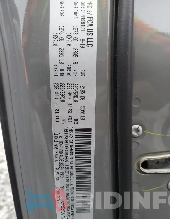 1C4PJMDX4LD516224 Photo# 12