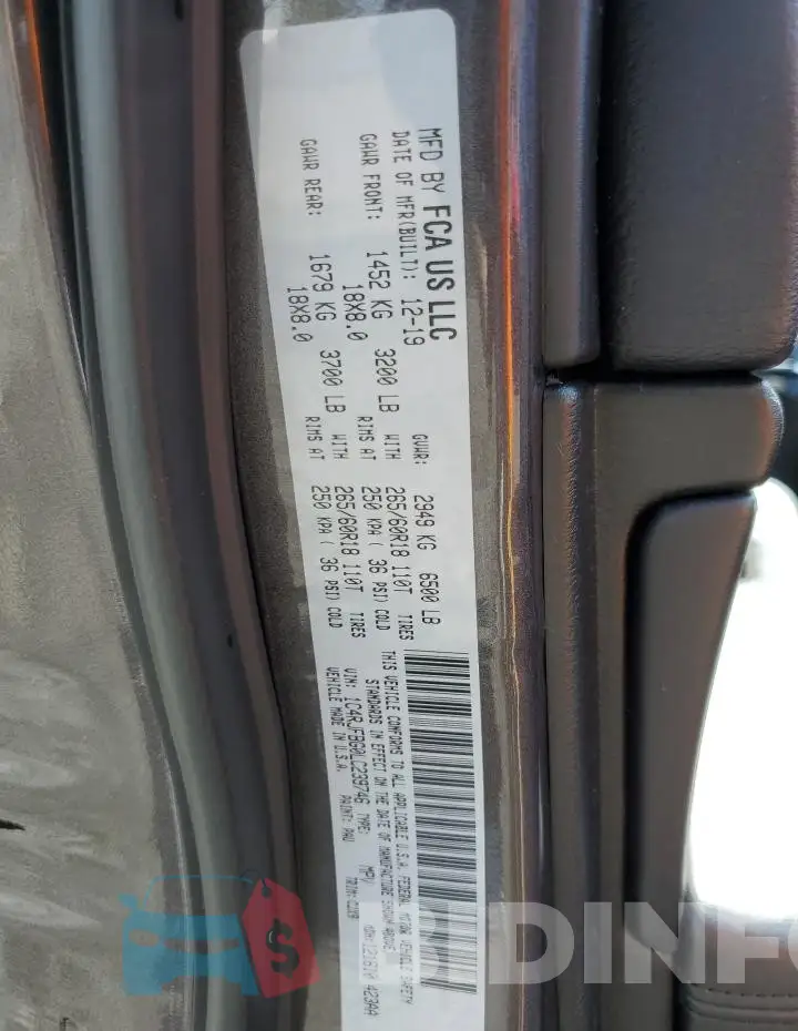 1C4RJFBG0LC239746 Photo# 12