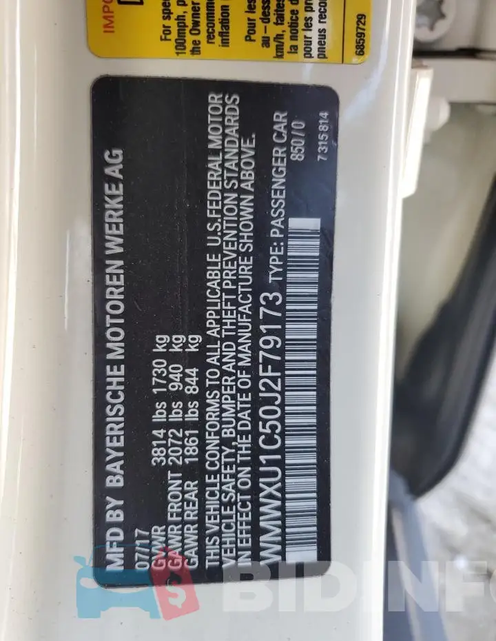WMWXU1C50J2F79173 Photo# 12