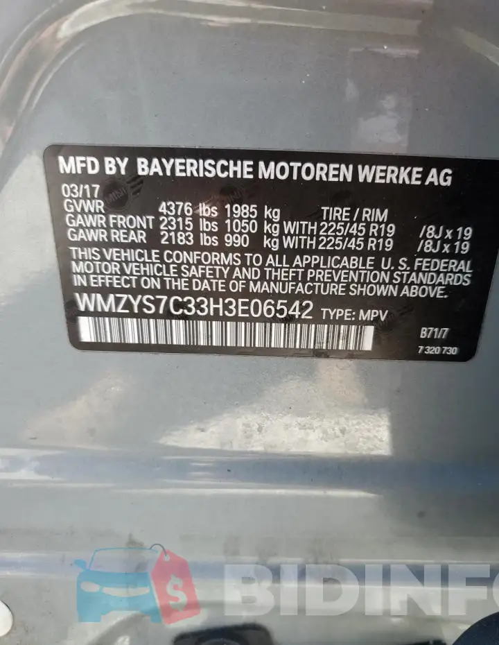 WMZYS7C33H3E06542 Photo# 13