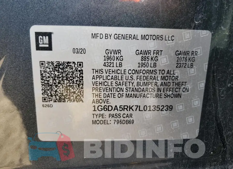 1G6DA5RK7L0135239 Photo# 12