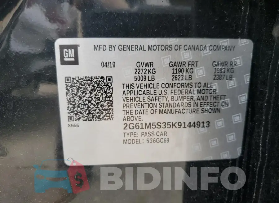 2G61M5S35K9144913 Photo# 12