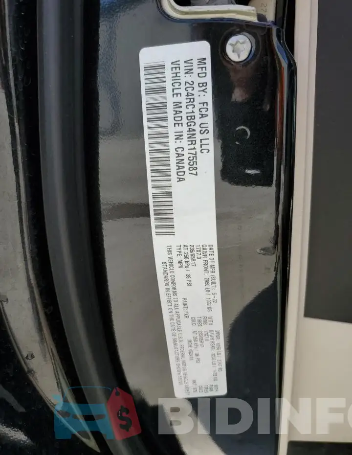 2C4RC1BG4NR175587 Photo# 13