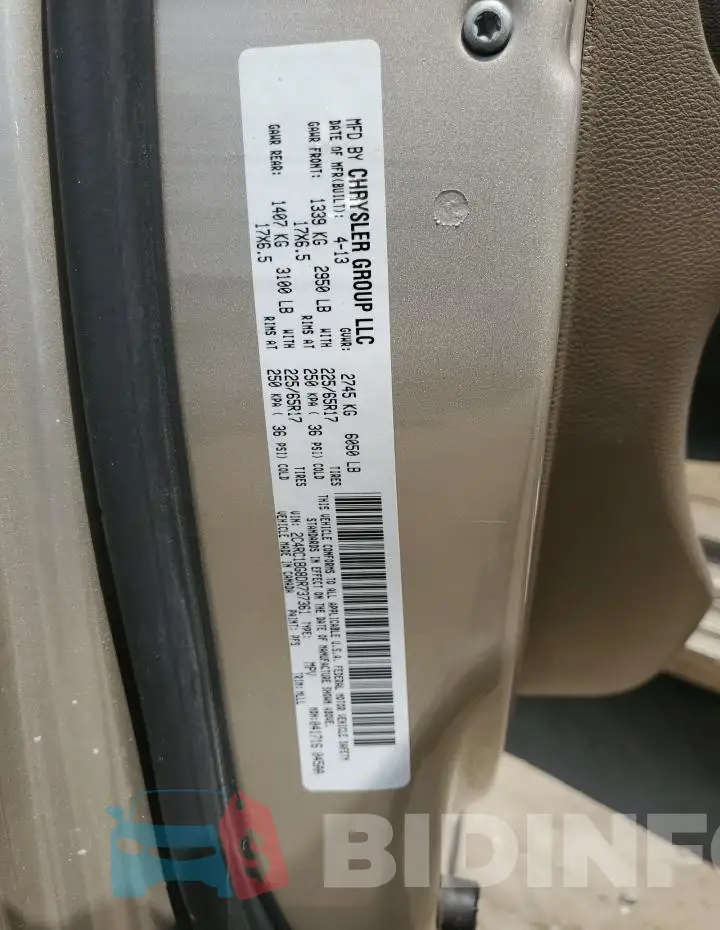 2C4RC1BG8DR737361 Photo# 14