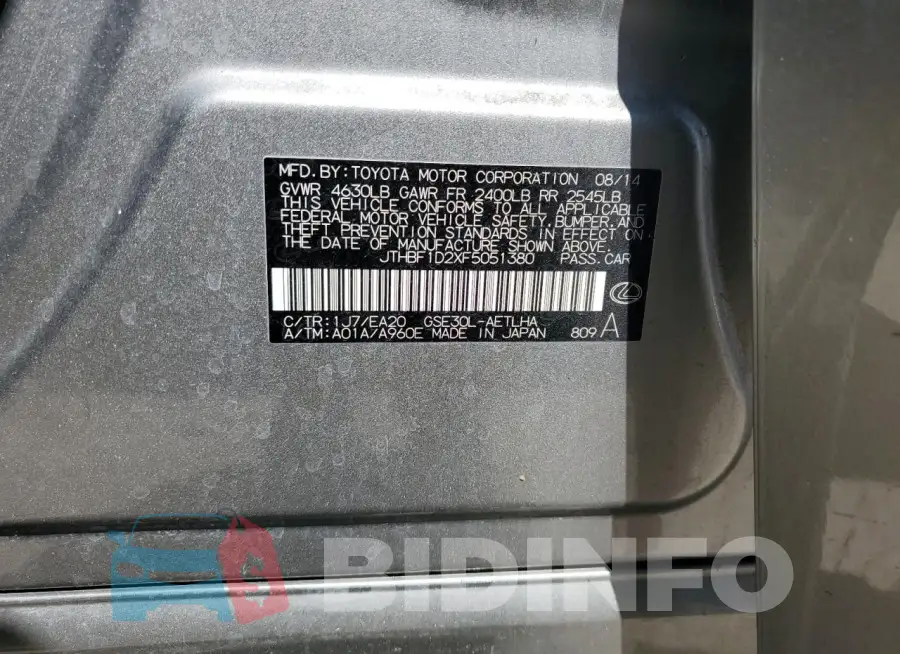 JTHBF1D2XF5051380 Photo# 13