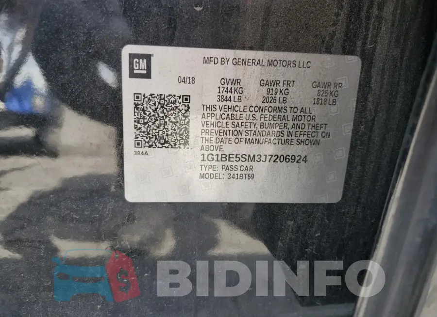 1G1BE5SM3J7206924 Photo# 13