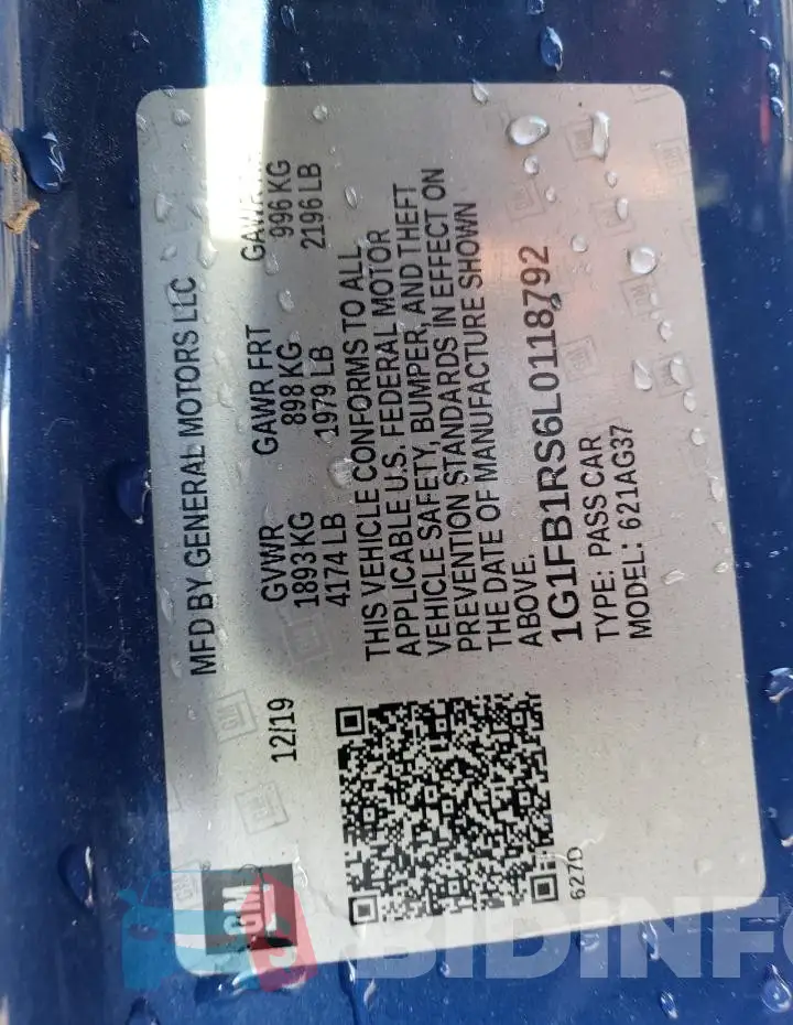 1G1FB1RS6L0118792 Photo# 12