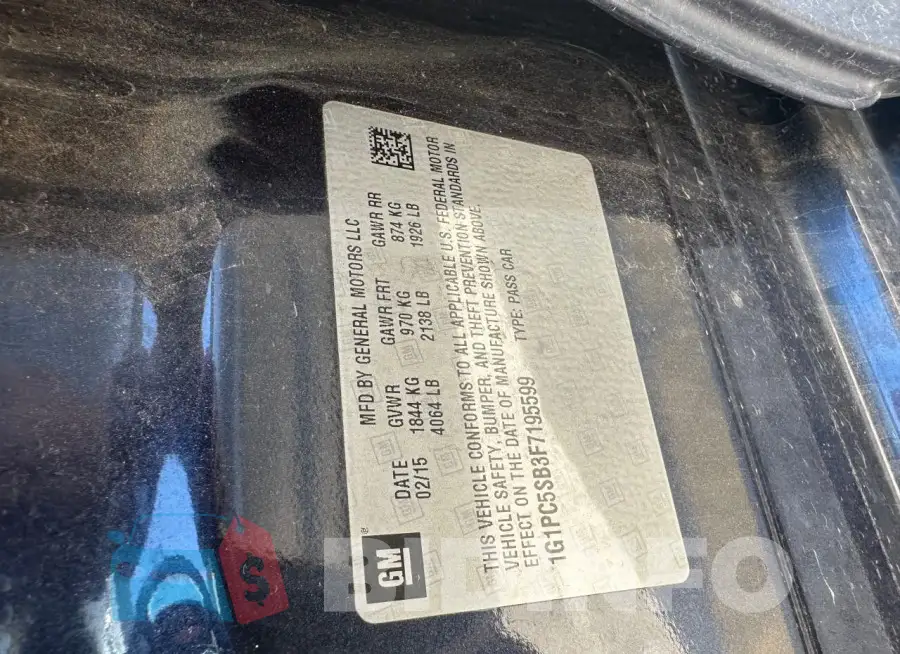 1G1PC5SB3F7195599 Photo# 10