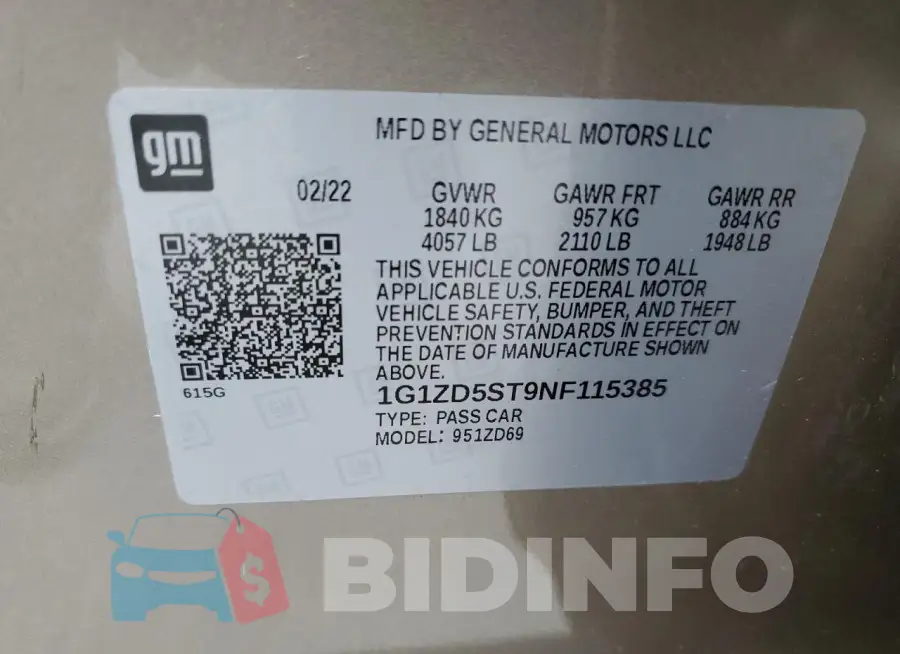 1G1ZD5ST9NF115385 Photo# 12