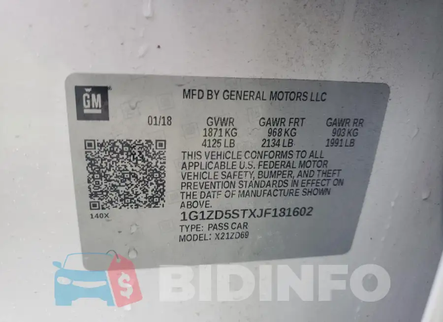 1G1ZD5STXJF181602 Photo# 13