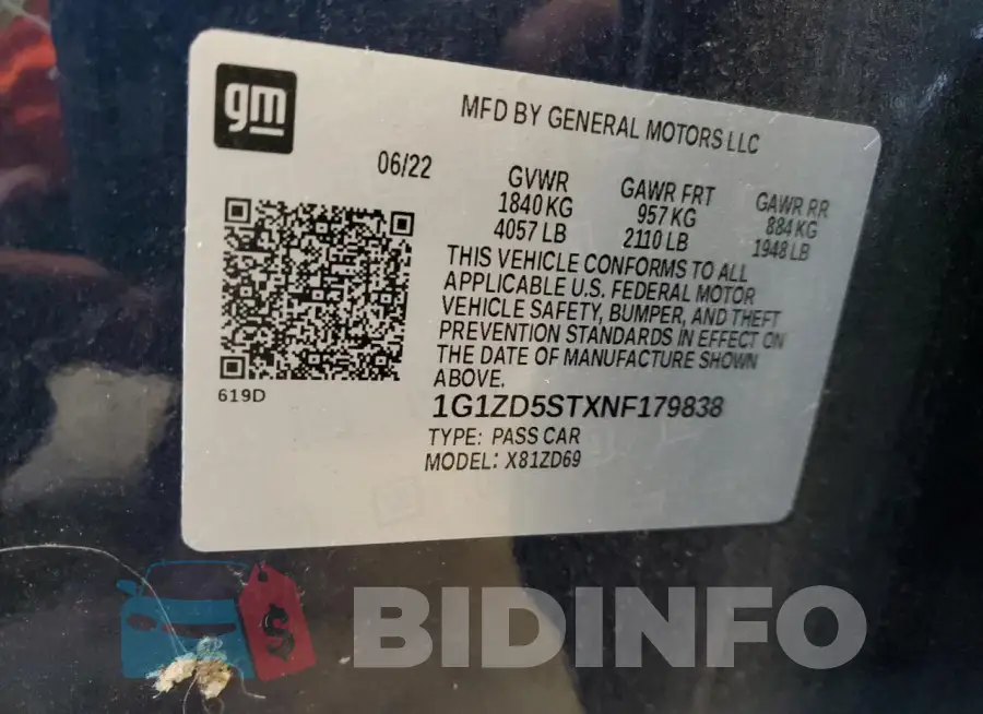 1G1ZD5STXNF179838 Photo# 13