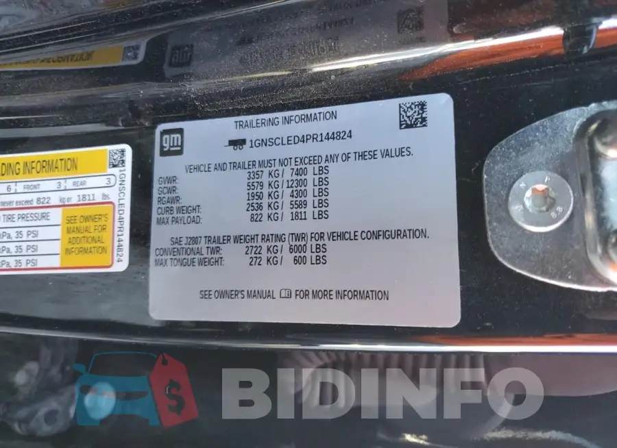 1GNSCLED4PR144824 Photo# 13
