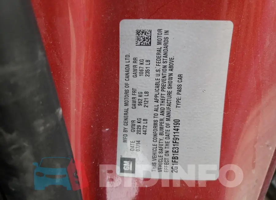 2G1FB1E31F9114190 Photo# 13