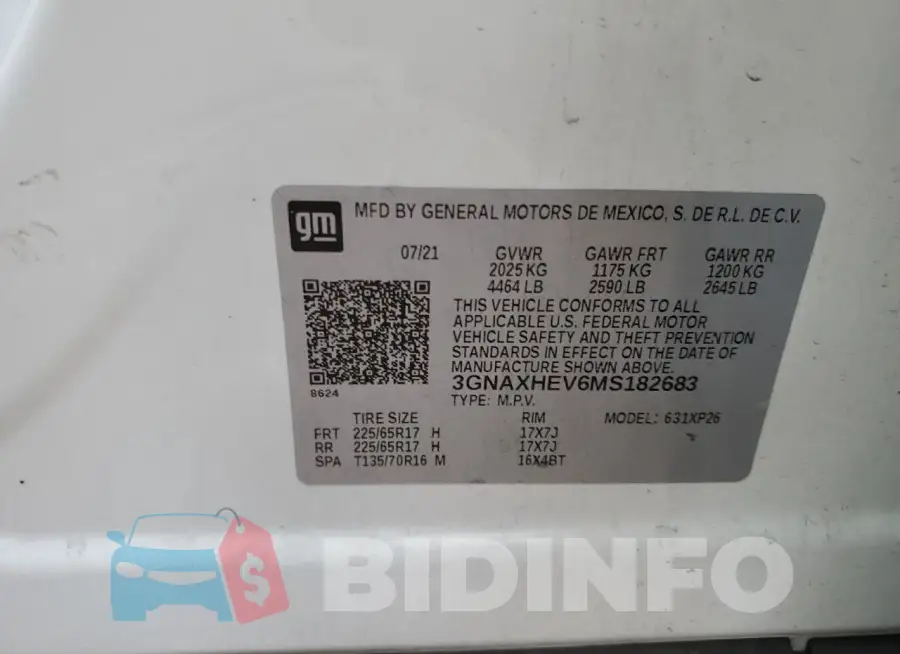 3GNAXHEV6MS182683 Photo# 14