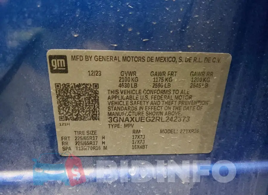 3GNAXUEG2RL242373 Photo# 14