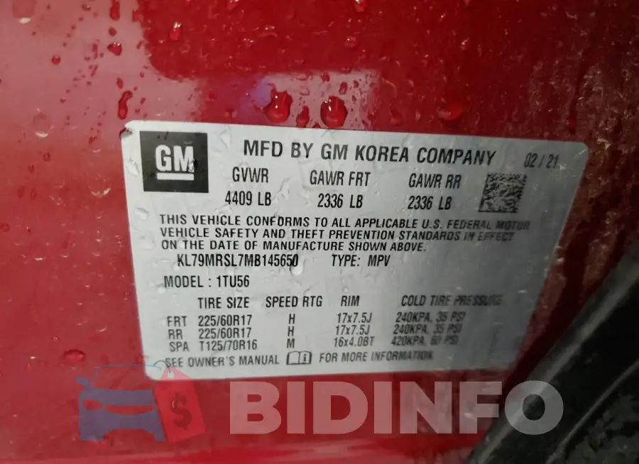 KL79MRSL7MB145650 Photo# 13