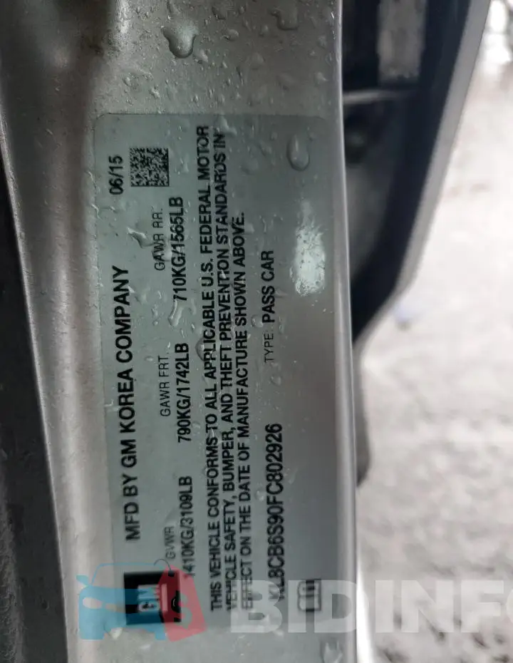 KL8CB6S90FC802926 Photo# 12