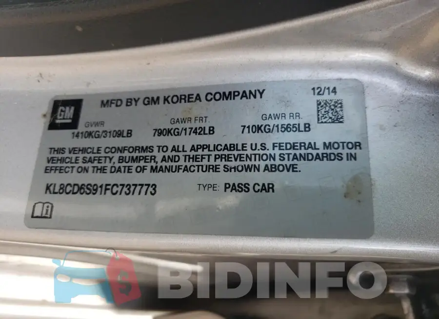 KL8CD6S91FC737773 Photo# 12