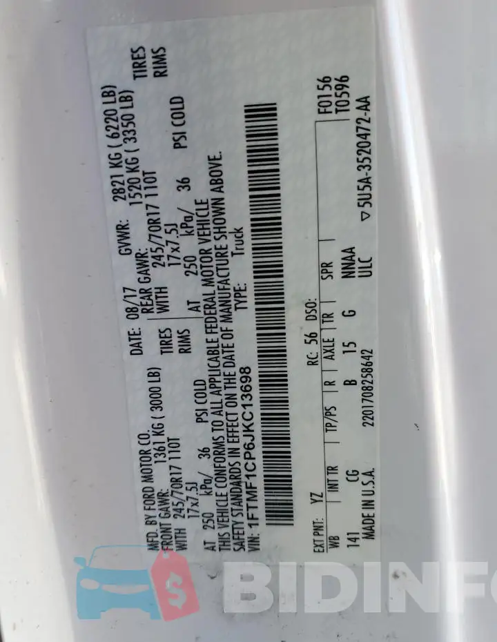 1FTMF1CP6JKC13698 Photo# 13
