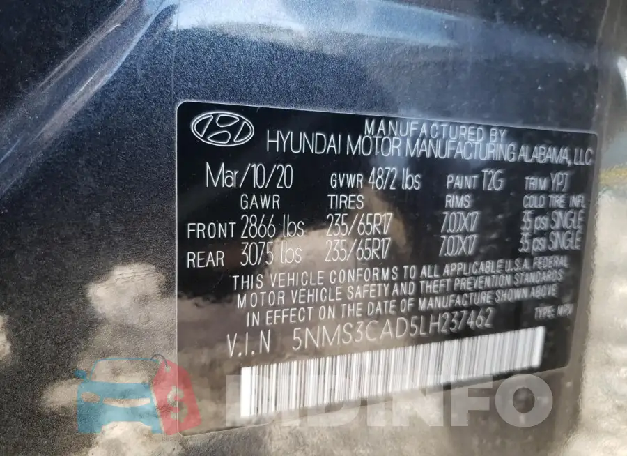 5NMS3CAD5LH237462 Photo# 14