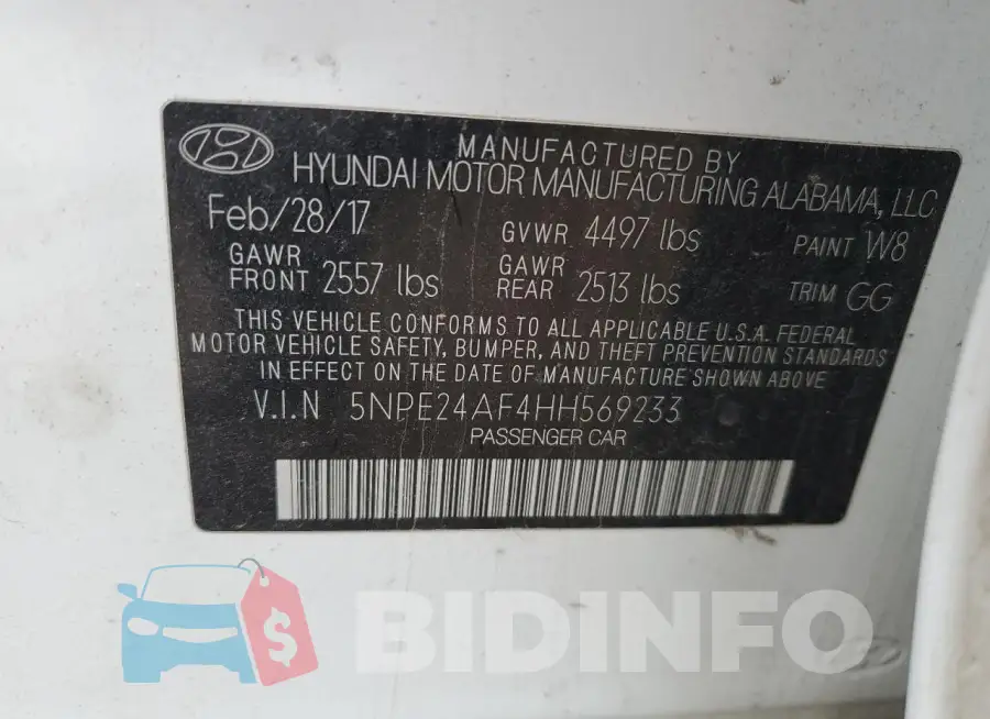 5NPE24AF4HH569233 Photo# 12