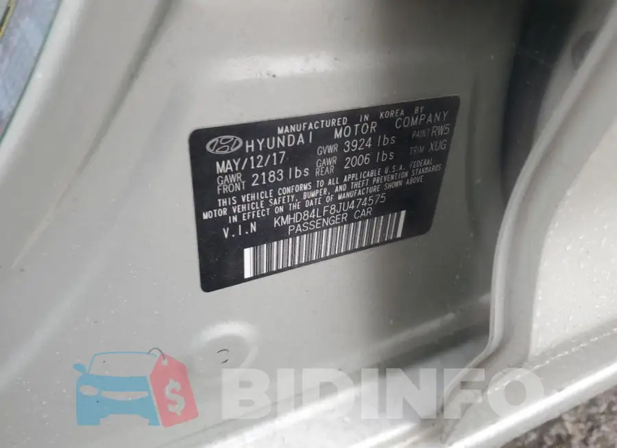 KMHD84LF8JU474575 Photo# 13