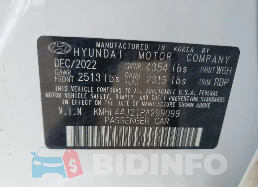KMHL44J21PA299099 Photo# 12
