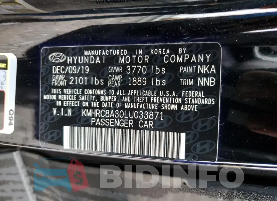 KMHRC8A30LU033871 Photo# 13