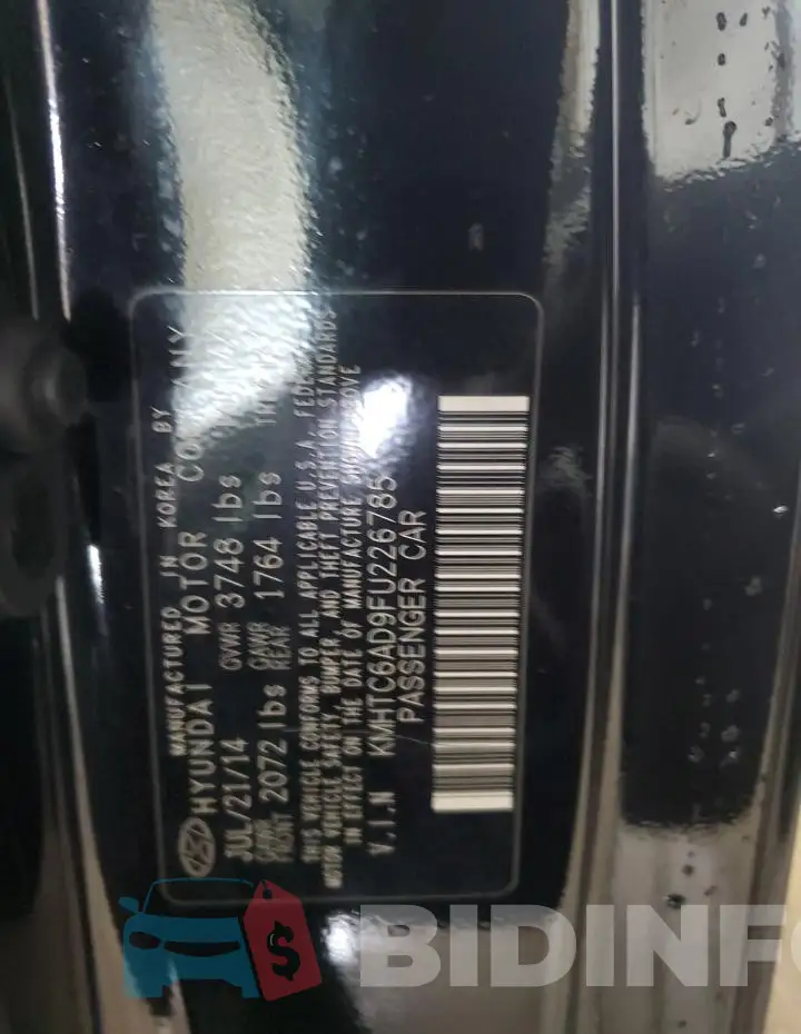KMHTC6AD9FU226785 Photo# 12