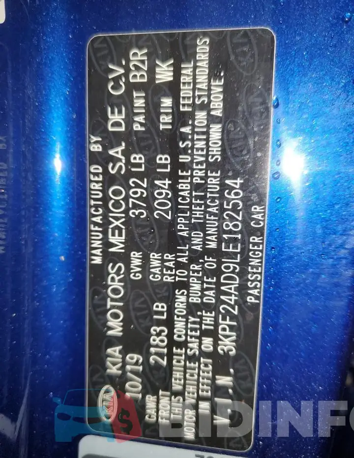 3KPF24AD9LE182564 Photo# 12
