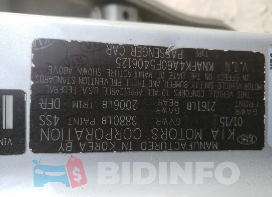 KNAFK4A60F5406125 Photo# 12