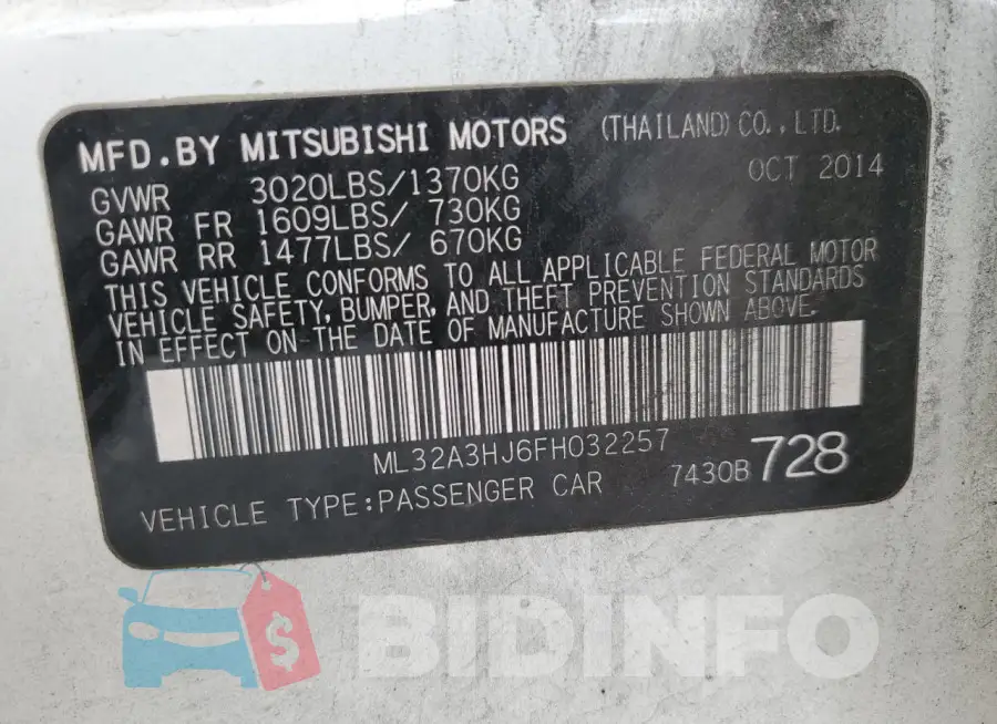 ML32A3HJ6FH032257 Photo# 12