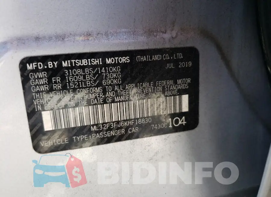 ML32F3FJ6KHF18830 Photo# 12
