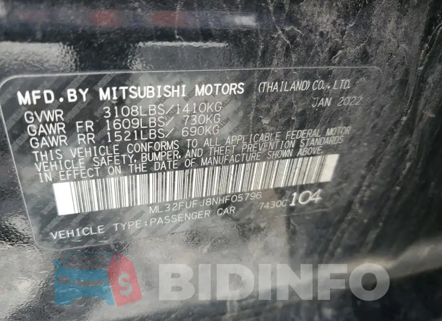 ML32FUFJ8NHF05796 Photo# 12