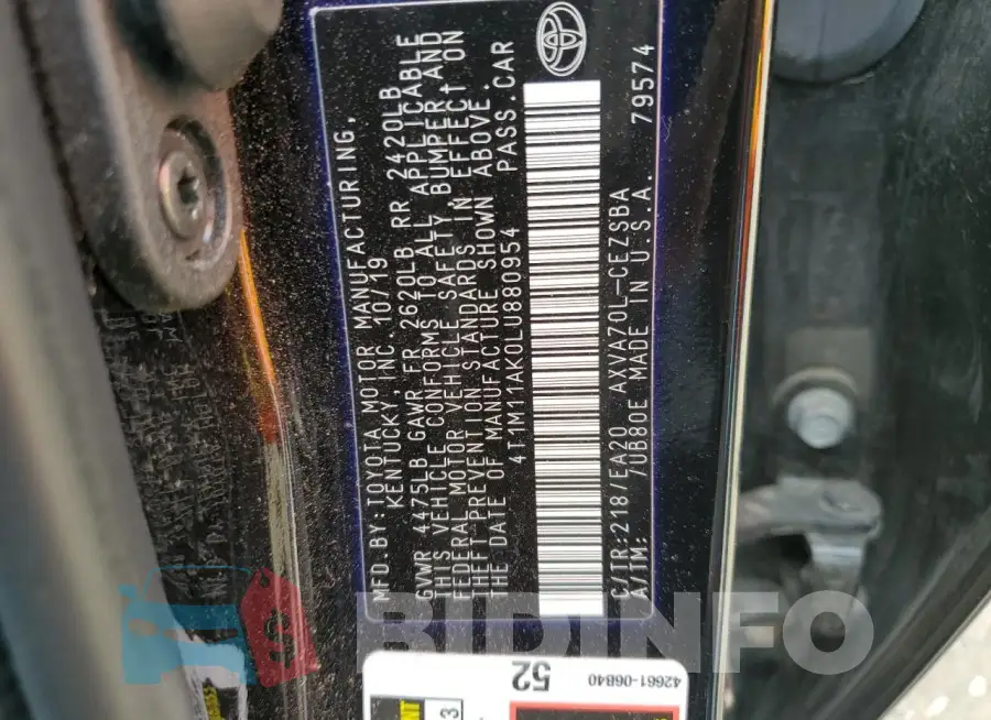 4T1M11AK0LU880954 Photo# 13