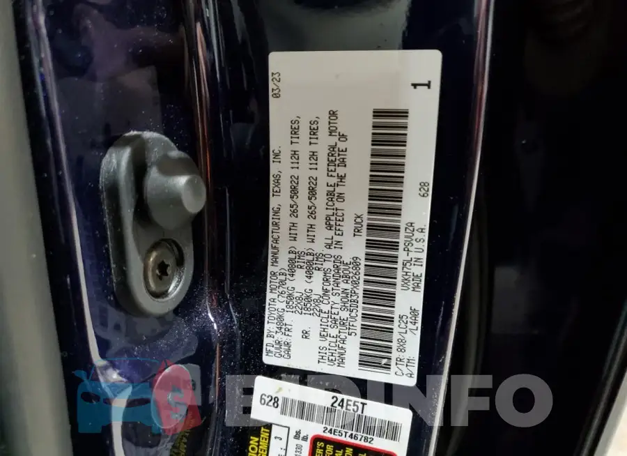 5TFVC5DB3PX026809 Photo# 12