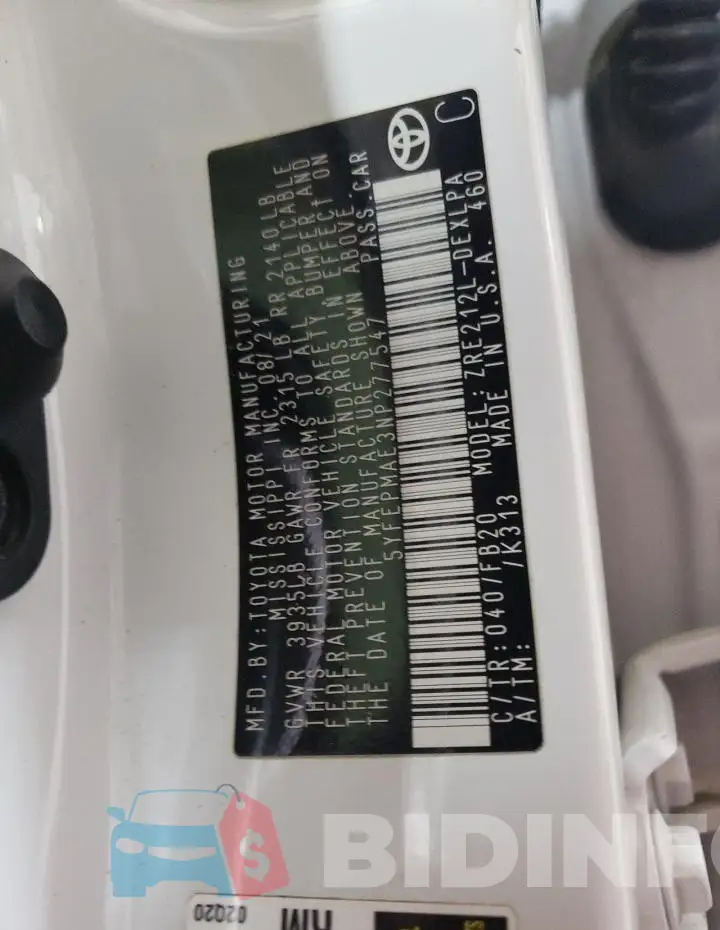 5YFEPMAE3NP277547 Photo# 12