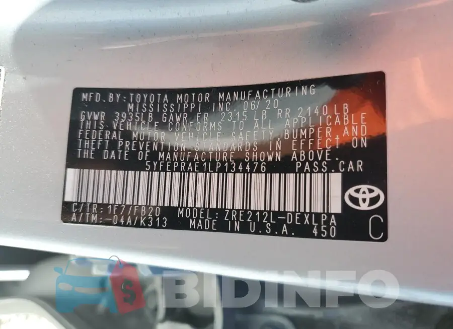 5YFEPRAE1LP134476 Photo# 12