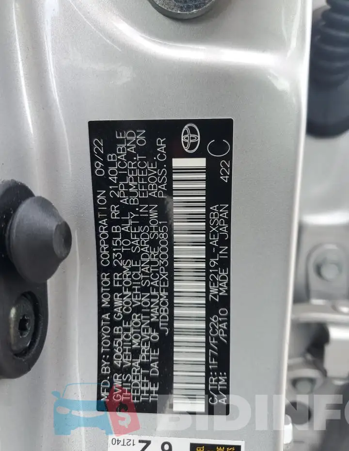 JTDBCMFEXP3000851 Photo# 12