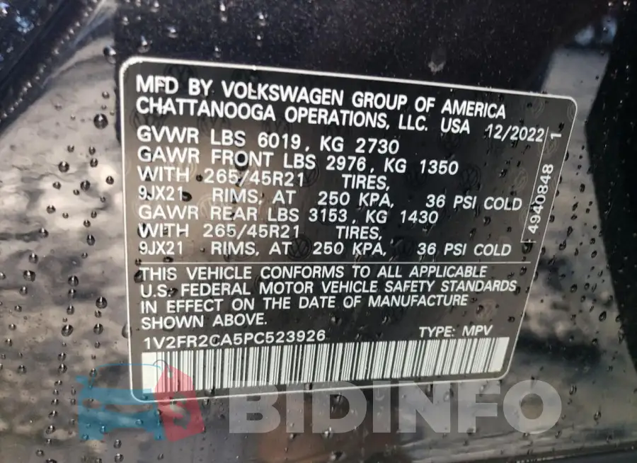 1V2FR2CA5PC523926 Photo# 13