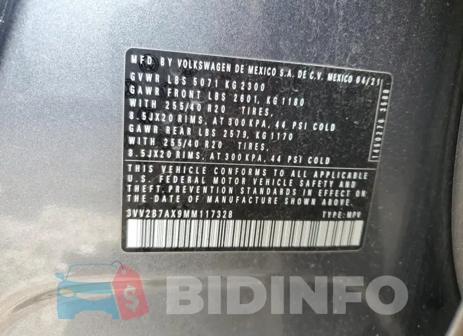 3VV2B7AX9MM117328 Photo# 12