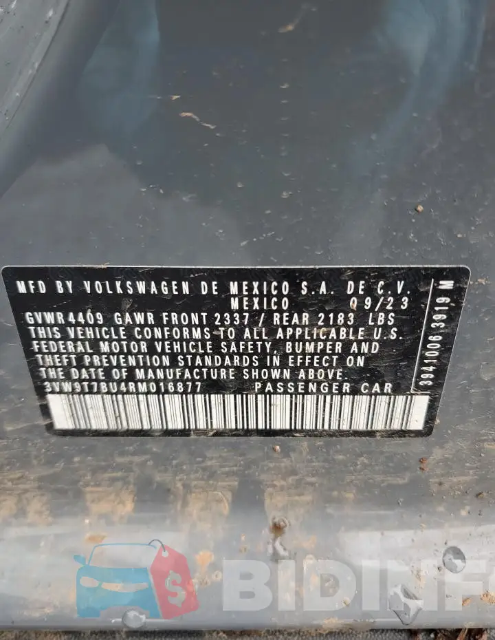 3VW9T7BU4RM016877 Photo# 12