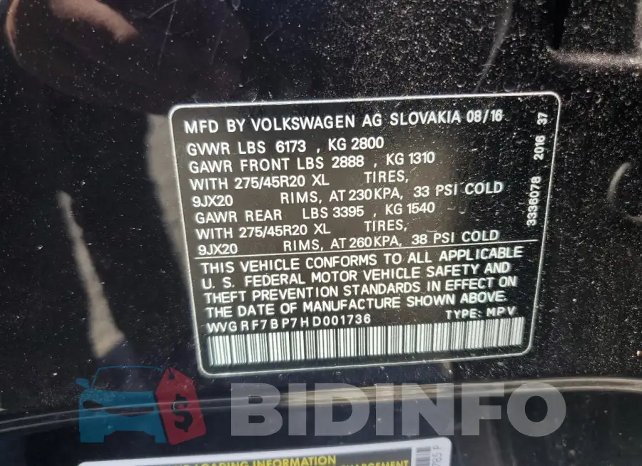 WVGRF7BP7HD001736 Photo# 12
