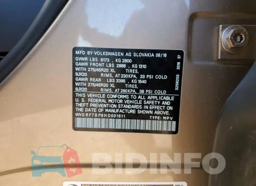 WVGRF7BP9HD001611 Photo# 14