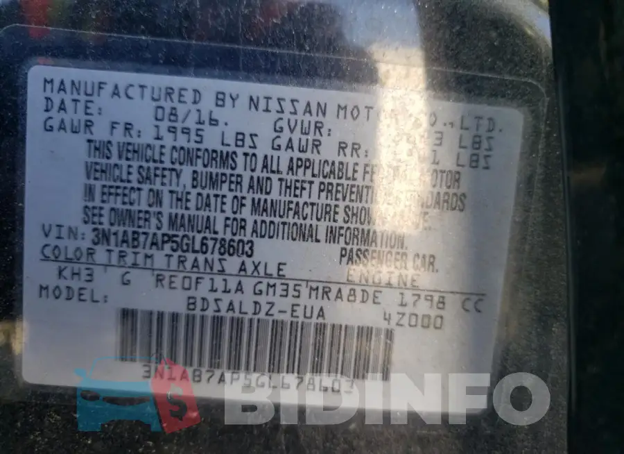 3N1AB7AP5GL678603 Photo# 12