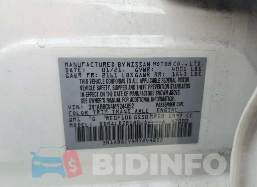 3N1AB8CV4MY244852 Photo# 12