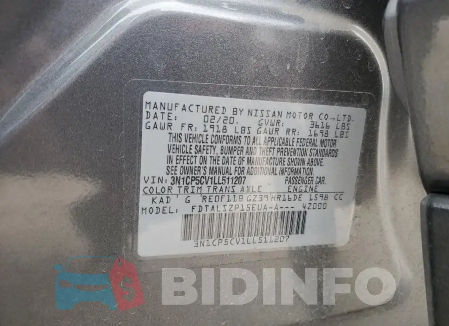 3N1CP5CV1LL511207 Photo# 14