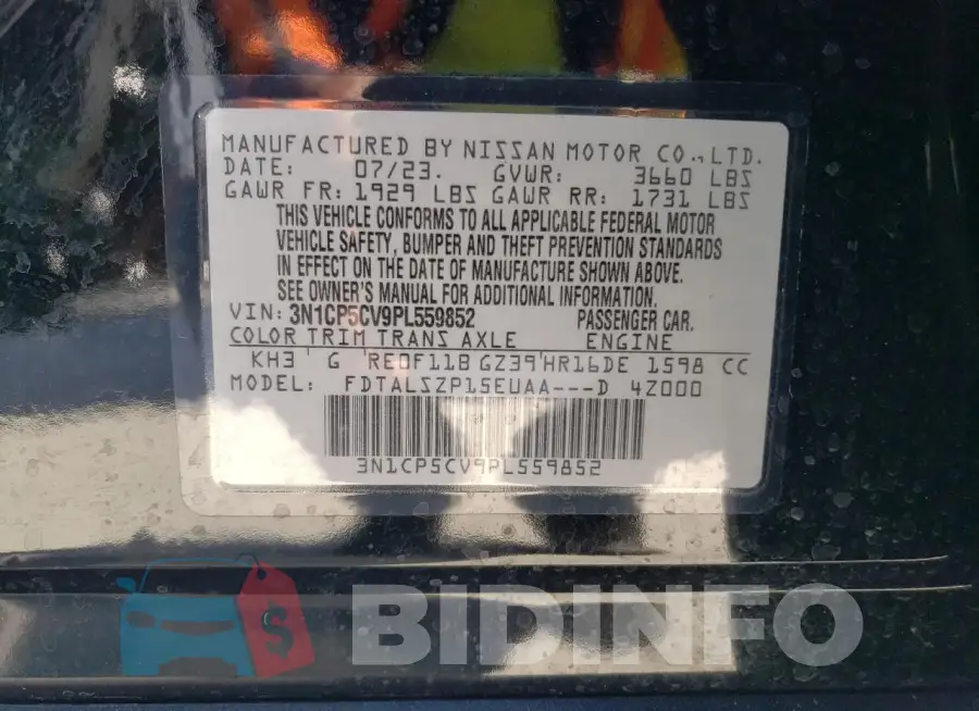 3N1CP5CV9PL559852 Photo# 13