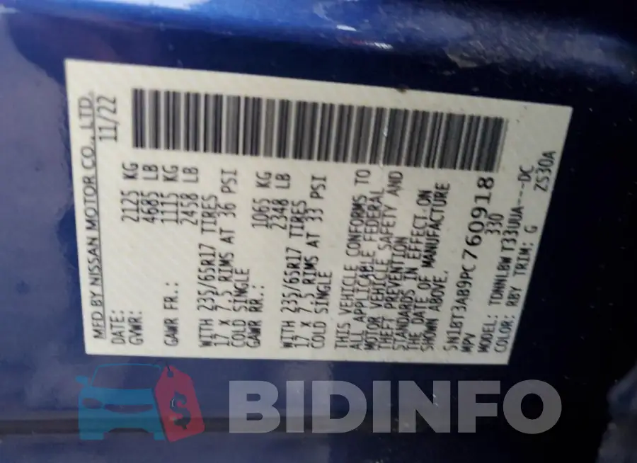 5N1BT3AB9PC760918 Photo# 13