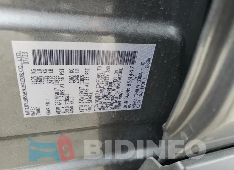 5N1BT3AB9PC859447 Photo# 14